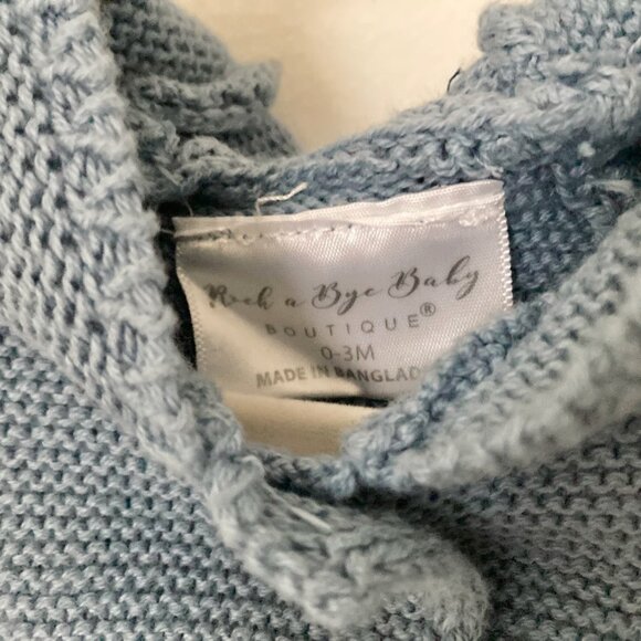 Baby Sweater Bundle 0-3M - Blue & Green - Picture 7 of 11